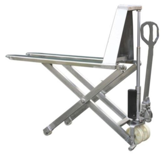 Porta-paletes tipo tesoura inoxidável 1.000 Kg. 10060-I